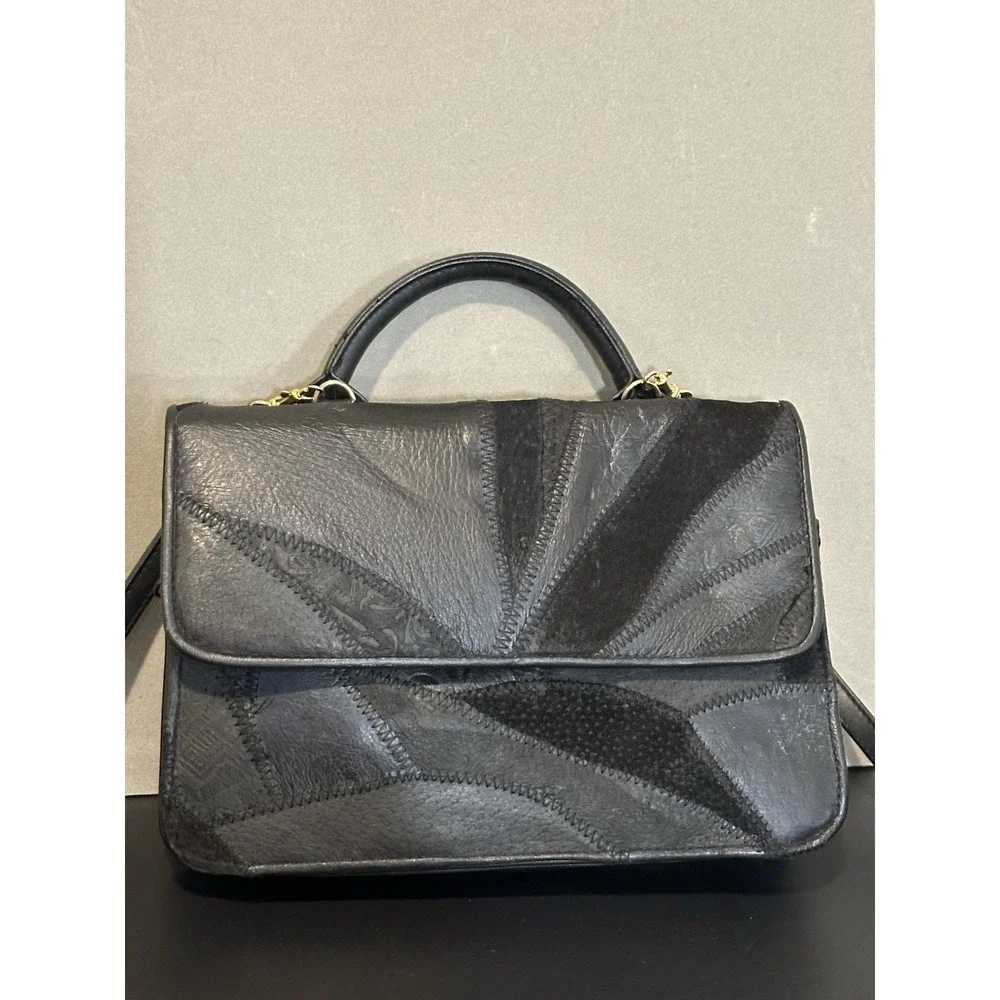 Vintage‎ Black Patchwork Purse